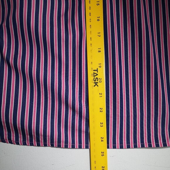 Lauren Ralph Lauren Ladies Size XL Pink & Navy Stripes Loose Fit Blouse - Picture 14 of 14